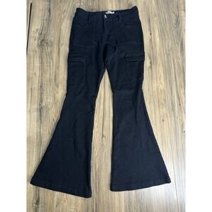 Rue 21 Women's Size 12 Flare Jeans Denim Black‎